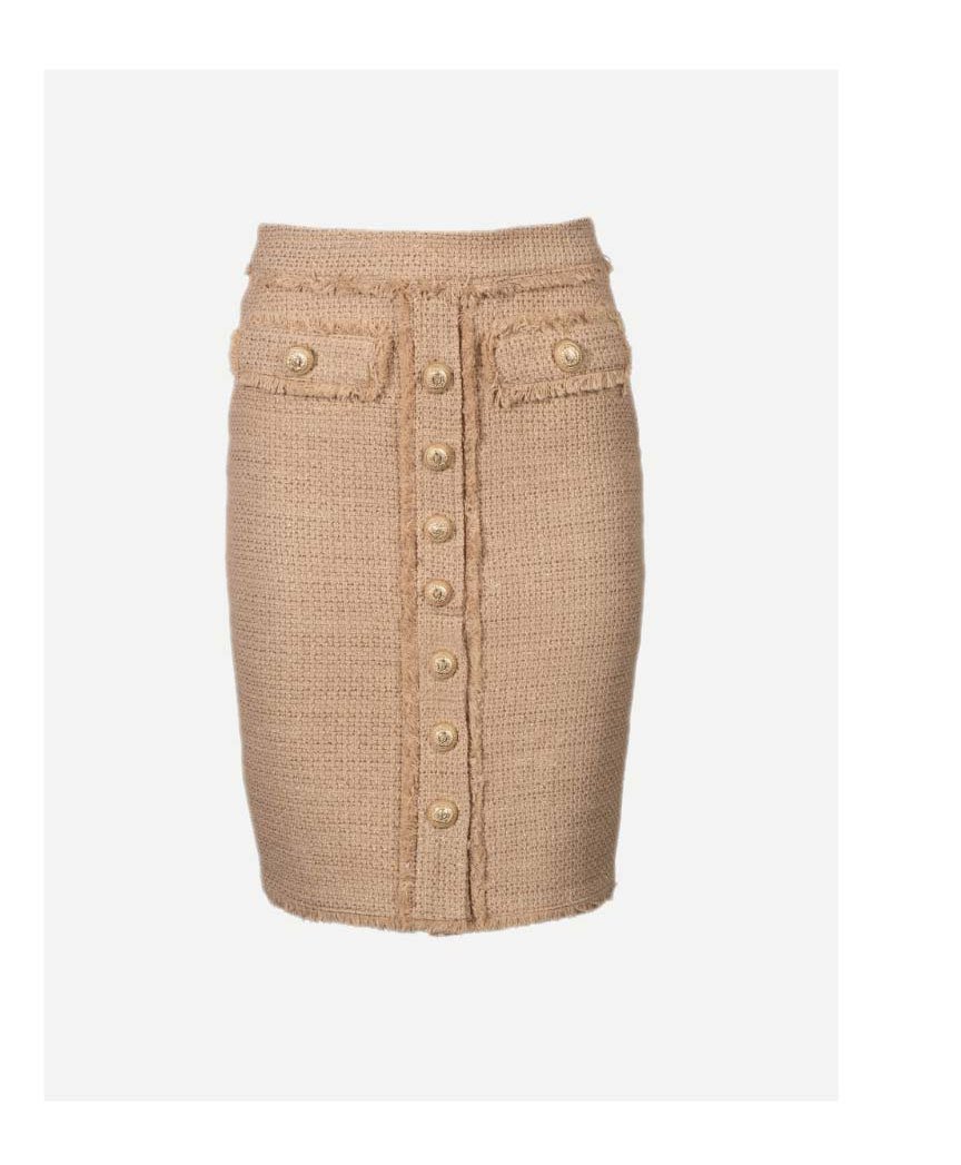 Tara Tweed Skirt - Taupe >> Shop Now