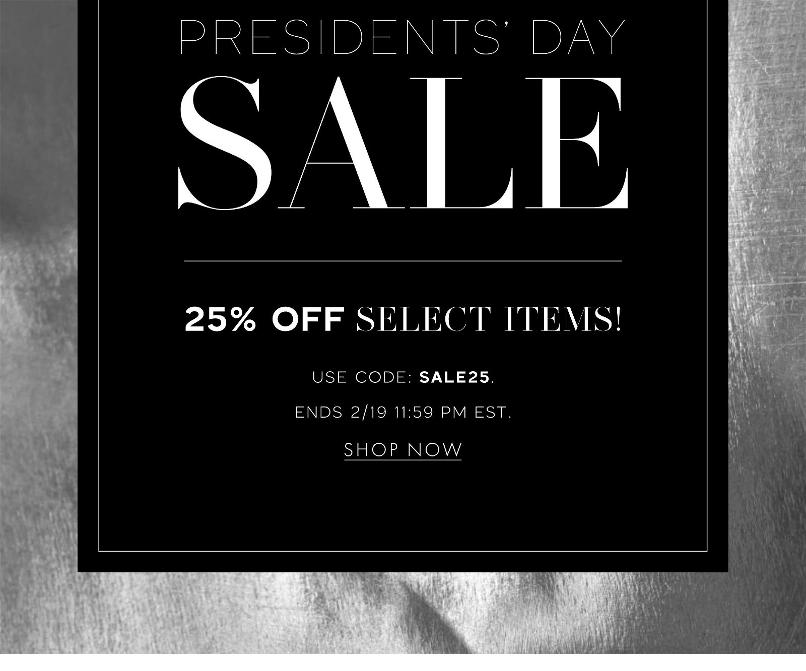 Presidents' Day Sale Collection >> Shop Now
