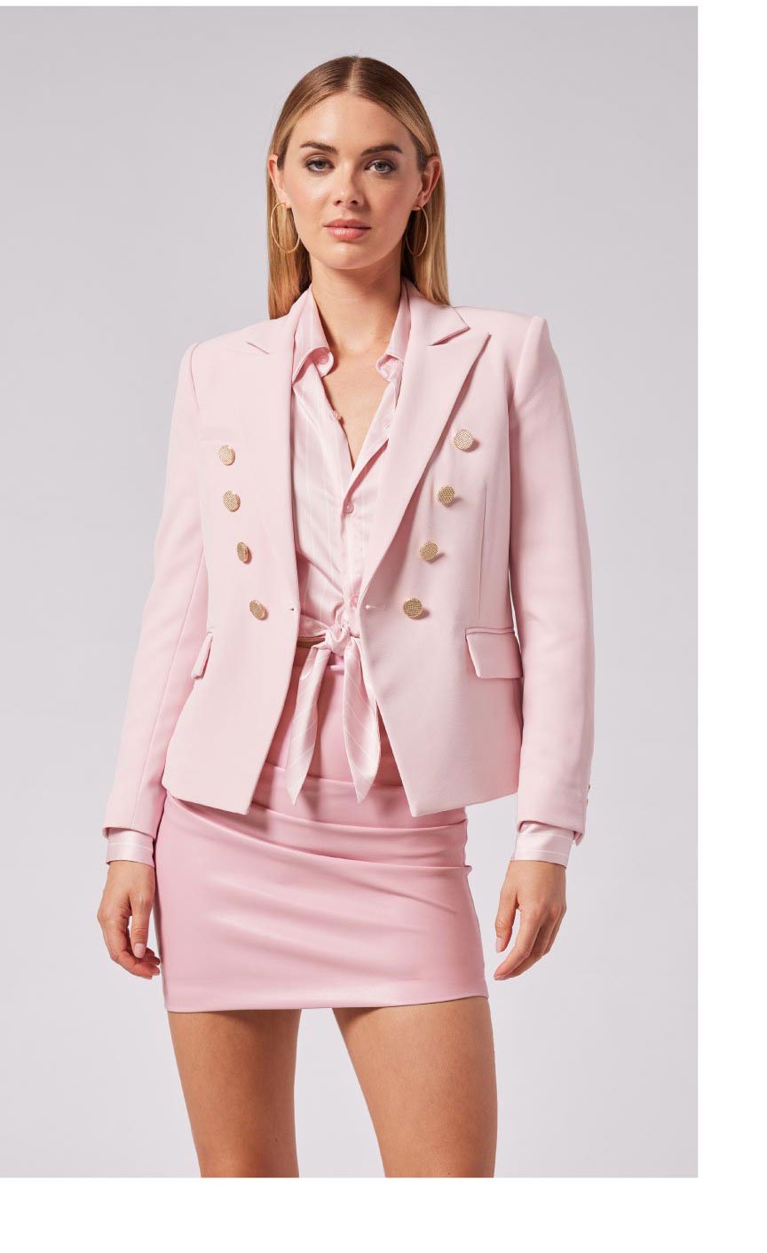 Amelia Crepe Blazer - Ballet Slipper >> Shop Now