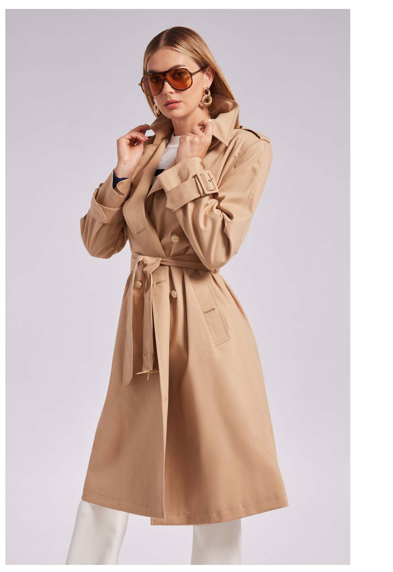 Danielle Trench Coat - Taupe >> Shop Now