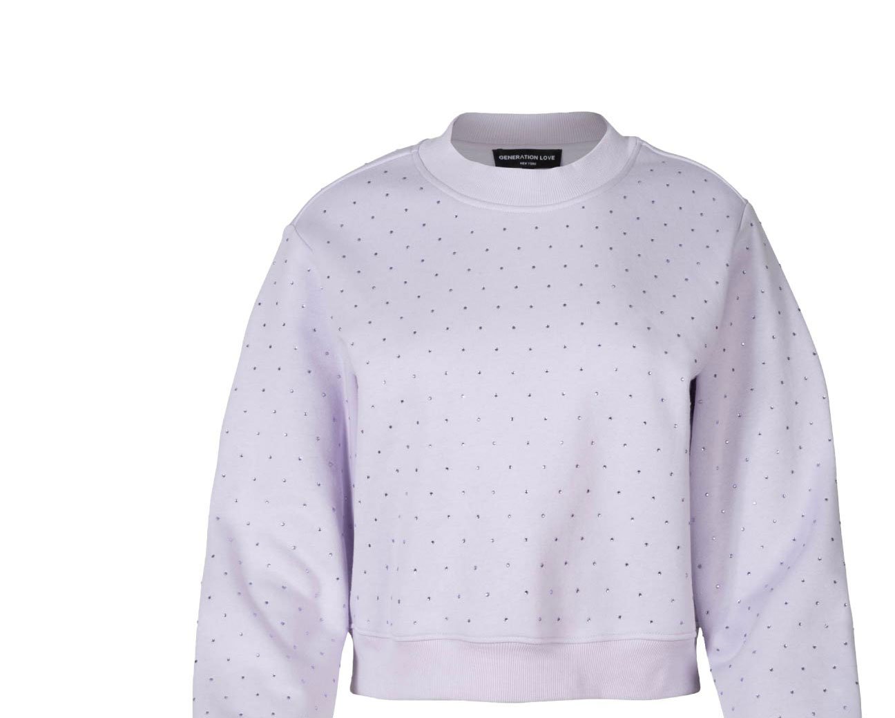 Julie Crystal Sweatshirt - Lilac/Lilac >> Shop Now