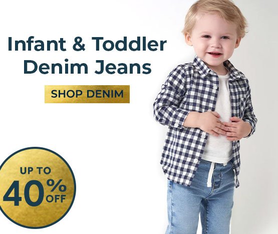 Infant & Toddler Denim Jeans up to 40% off