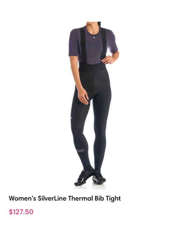 silverline thermal bib tight women