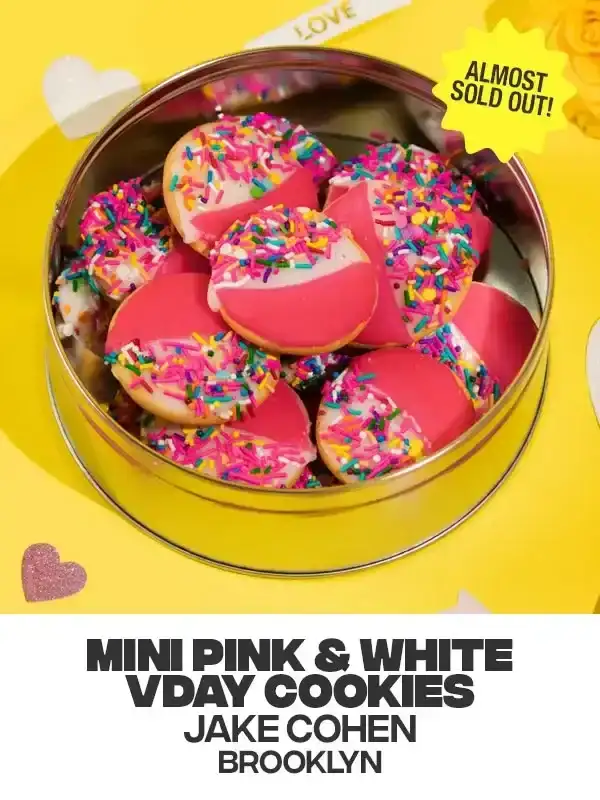 Mini Pink & White Vday Cookies