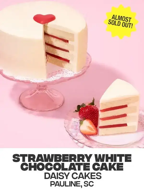 Strawberry White Chocolate Cake