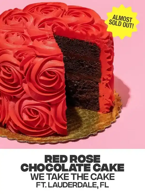 Red Rose Chocolate Cake