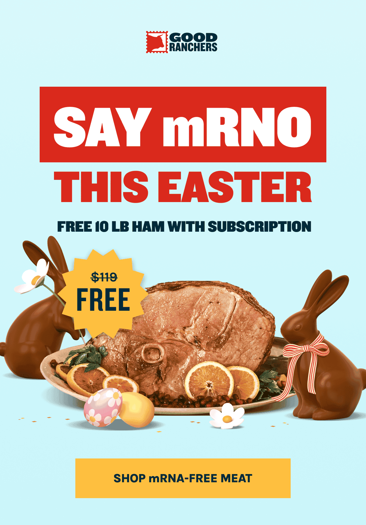 Say mRNO this Easter - Subscribe & Get a FREE 10lb Ham