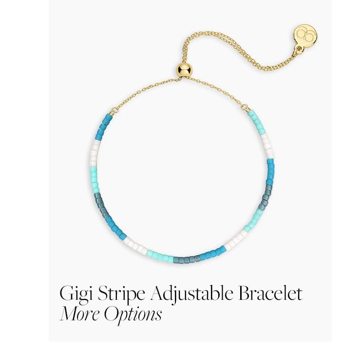 Gigi stripe adjustable bracelet