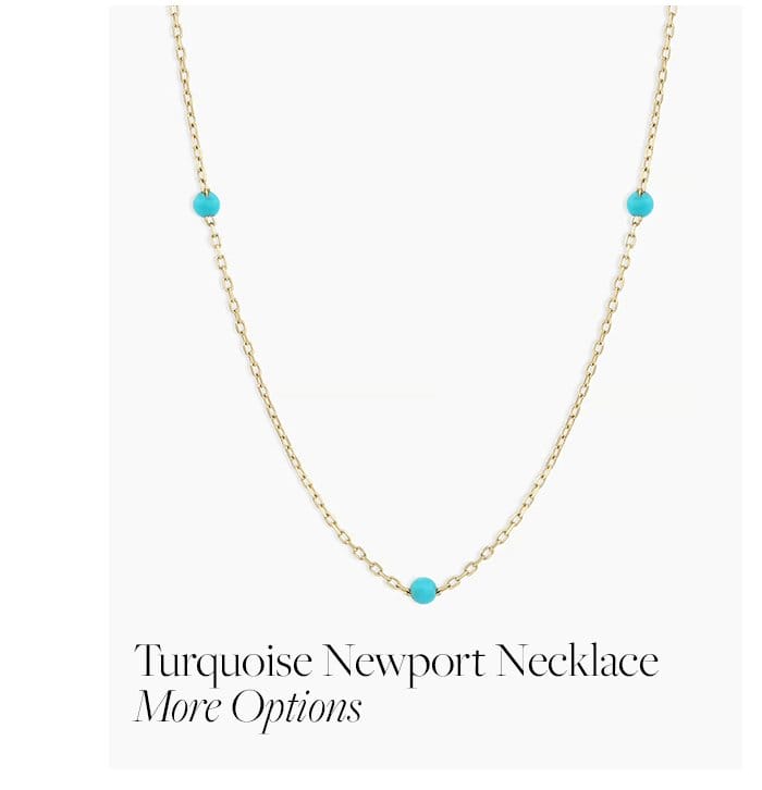 Turquoise newport necklace