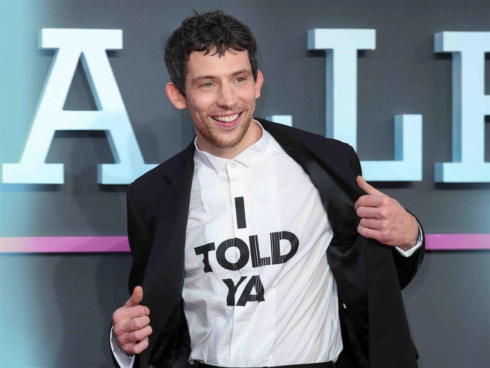 Josh O'Connor in a Loewe ''I Told Ya'' shirt for ''Challengers''