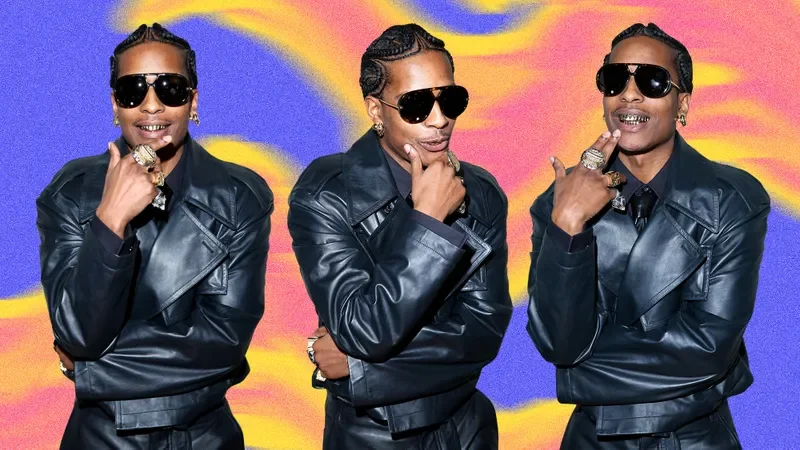 A\\$AP Rocky in Bottega Veneta sunglasses. 