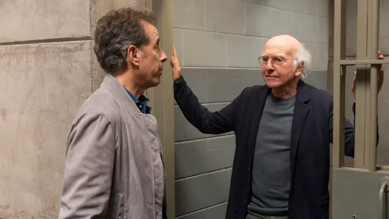 Larry David and Jerry Seinfeld in the 'Curb Your Enthusiasm' finale