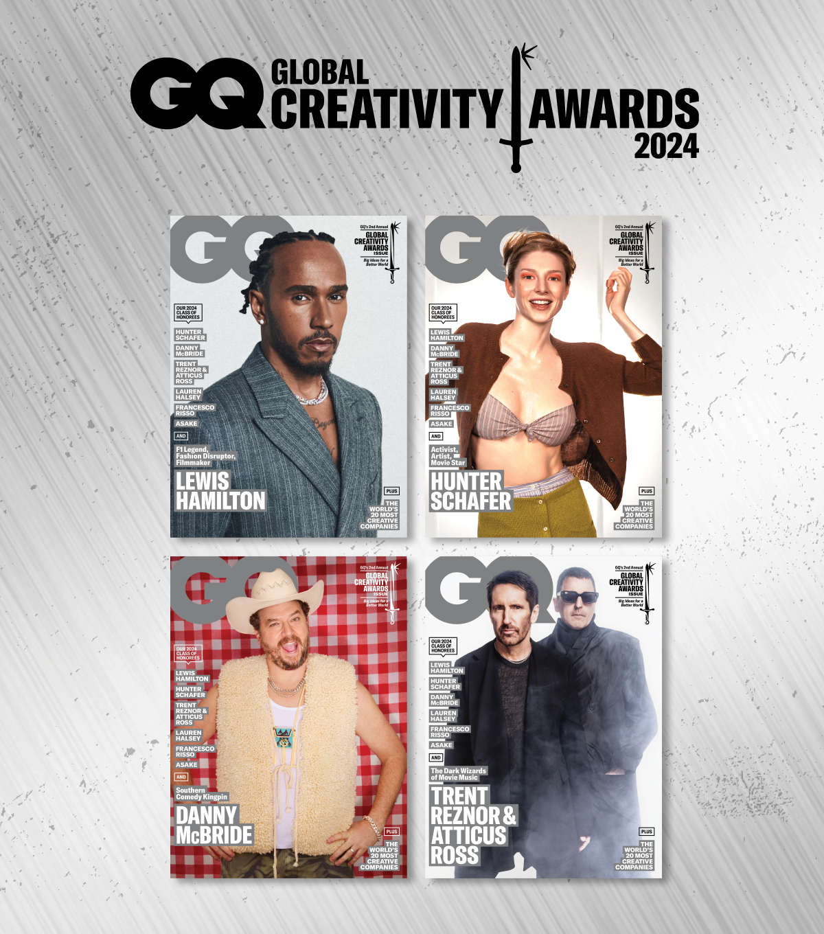 Global Creativity Awards 2024 with cover star Lewis Hamilton.