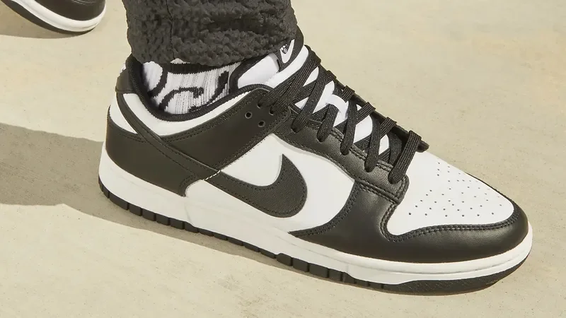 The Nike Dunk Low Panda is back in stock. 