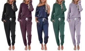 Leo Rosi Women's Taylor Long Sleeve and Jogger Lounge Set (S-2XL)