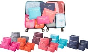 6pcs Waterproof Lightweight Travel Packing Cubes and Storage Organizer Bags