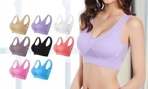 High Impact Sports Bras Padded Sports Bras for Women (Single or 3 pack)