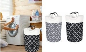 75L Large Laundry Basket Waterproof Hamper Bag Washing Bin Clothes Bag 