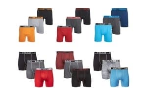  6-Pack Men's Head Performance Athletic Fit Tagless Boxer Briefs (S-5XL)