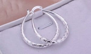 925 Sterling Silver Hoop Earrings - Multiple Options
