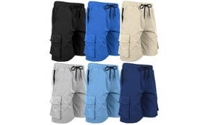 Men's Moisture Wicking Performance Quick Dry Cargo Shorts (Sizes, S-2XL)