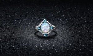 Opal and Aquamarine Ring in 1...