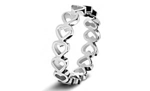 Stainless Steel Open Heart Et...