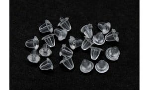 20 Pack Silicone Earring Backs