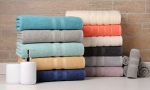 Bibb Home 100% Egyptian Cotton 6-Piece Towel Sets 