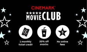 Up to 15% Off Movie Club Membership at Cinemark