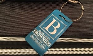 One or Two Personalized Aluminum Luggage Tags from Qualtry 
