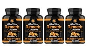 Angry Supplements Ultra Pure Turmeric Curcumin (4- or 6-Pack) 