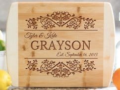 Up to 53% Off Personalized Bamboo Cutting Boards from Qualtry
