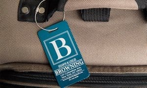 Up to 61% Off Customized Aluminum Luggage Tags 