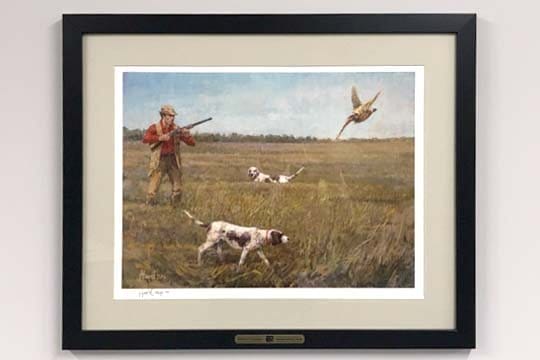 Limited Edition "Pheasant Hunter" by Artist Frank Hagel