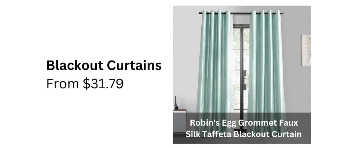 Blackout Curtains; From \\$31.79