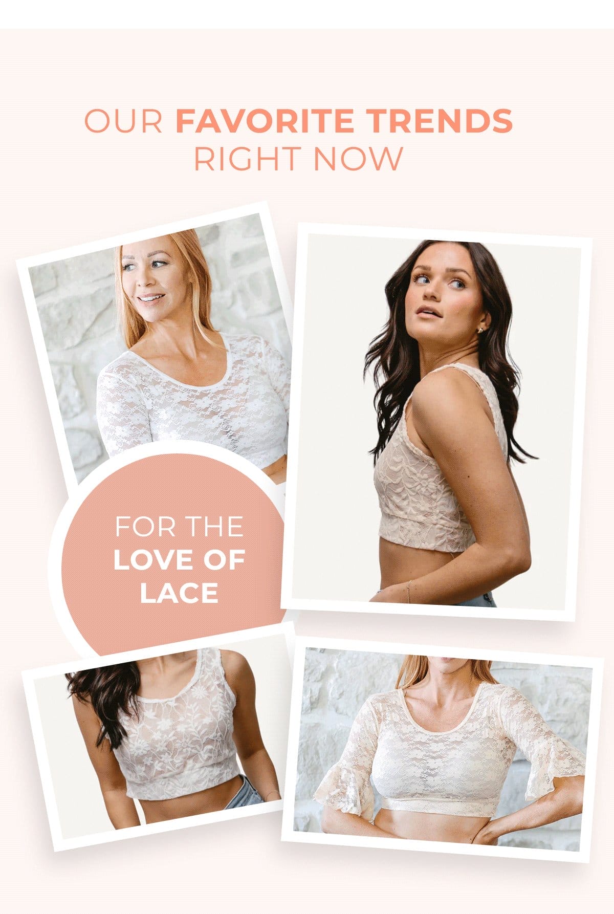 Our Favorite Trends Right Now For the Love of Lace