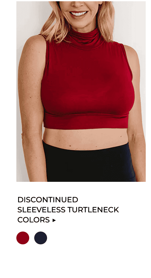 Discontinued Sleeveless Turtleneck Colors