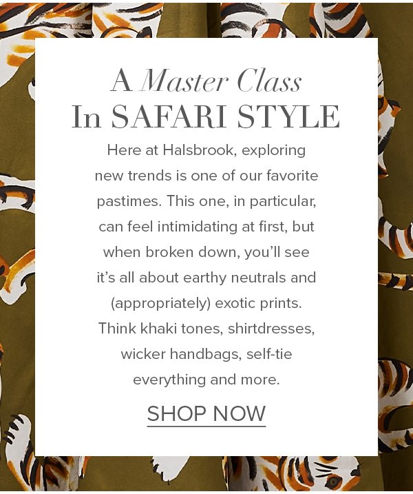 A Master Class In Safari Style