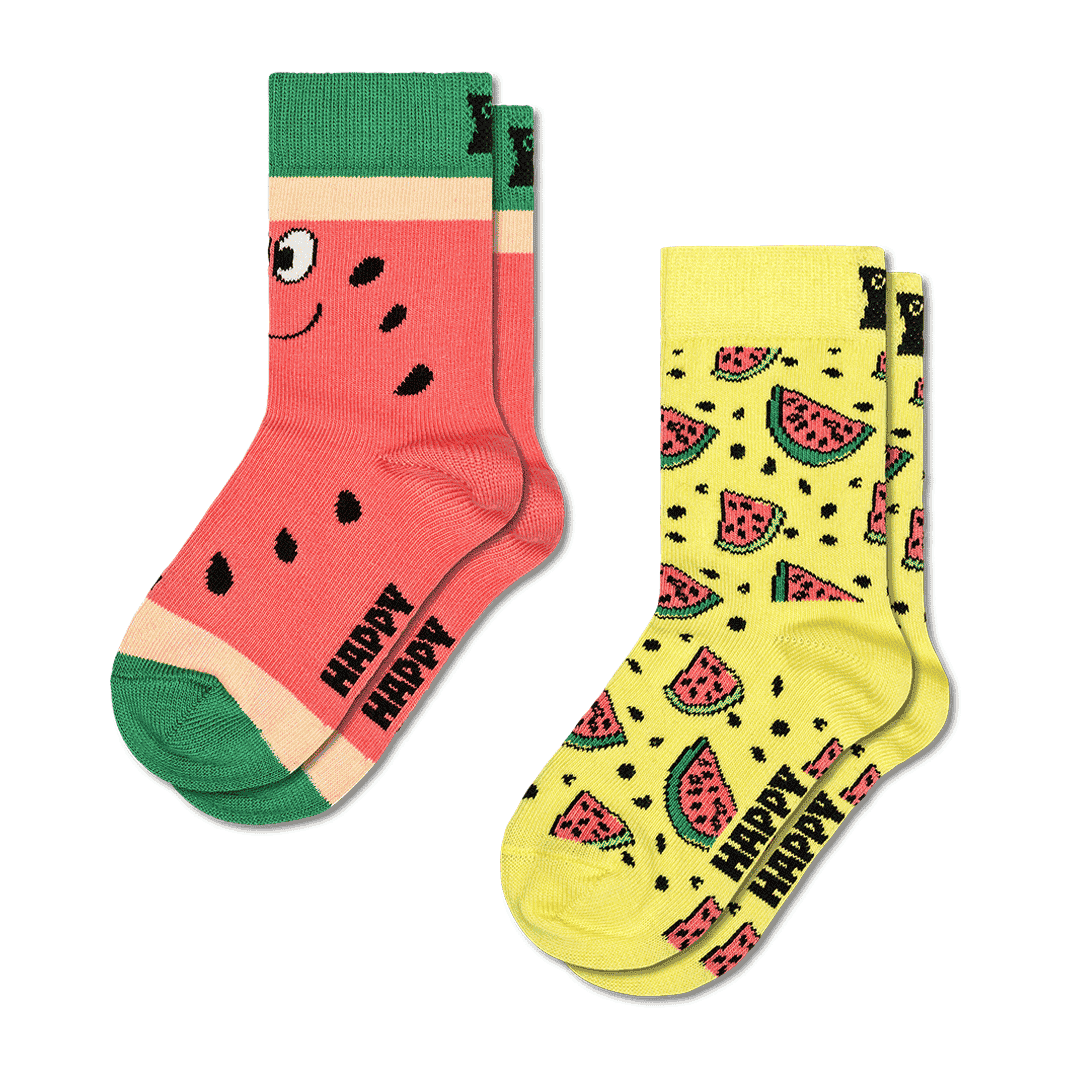 Kids 2-Pack Melon Socks