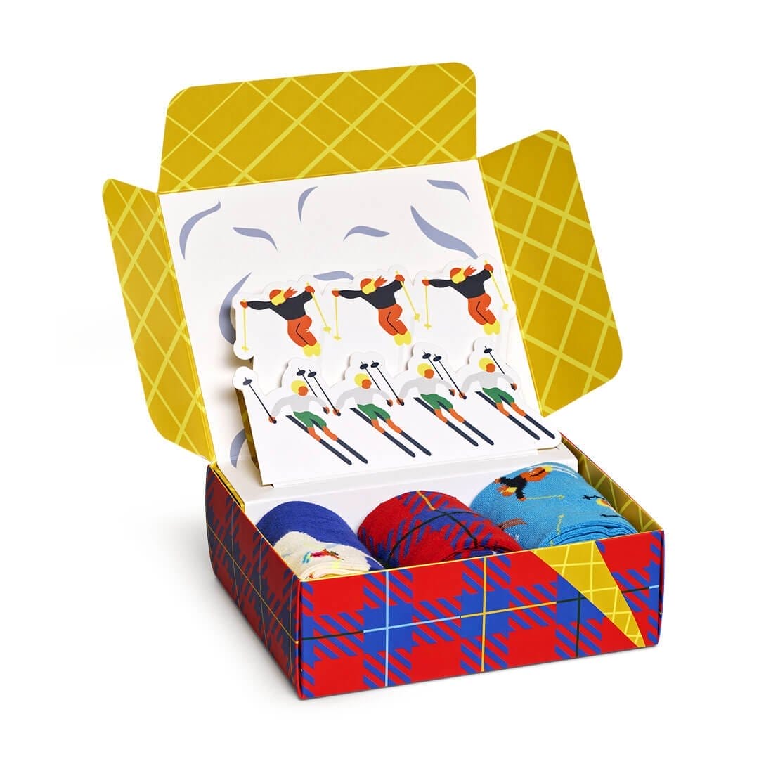 3-Pack Downhill Skiing Socks Gift Set