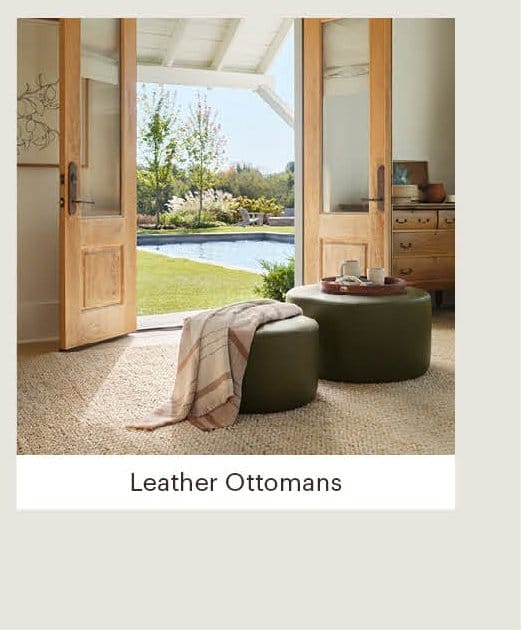 Leather Ottomans