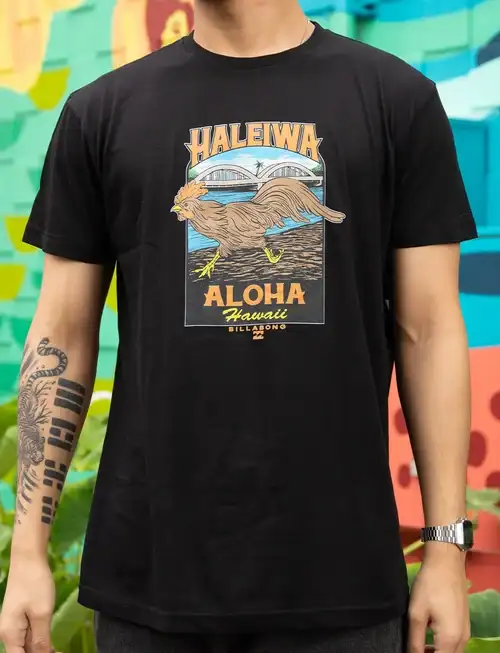 Billabong Haleiwa Rooster T-shirt - Black