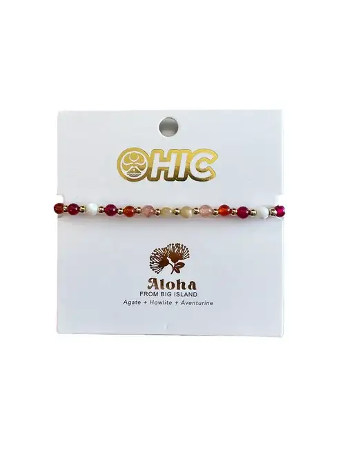 Lotus & Luna x HIC 4mm Big Island Healing Bracelet