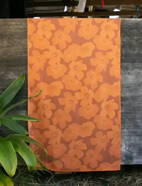 HIC Hau Flower Waffle Microfiber Towel