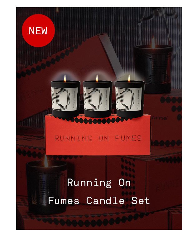 Running on Fumes Candle Set