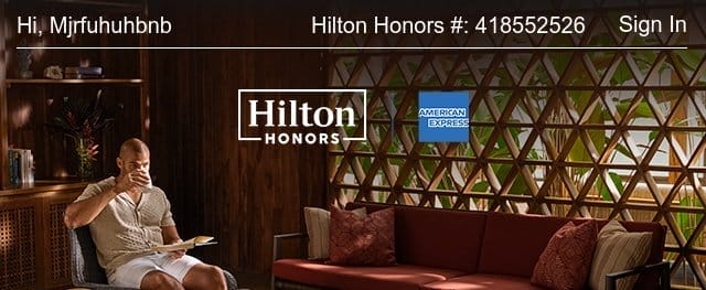 Hilton Honors Sign In