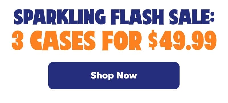 Sparkling Flash Sale: 3 Cases for \\$49.99