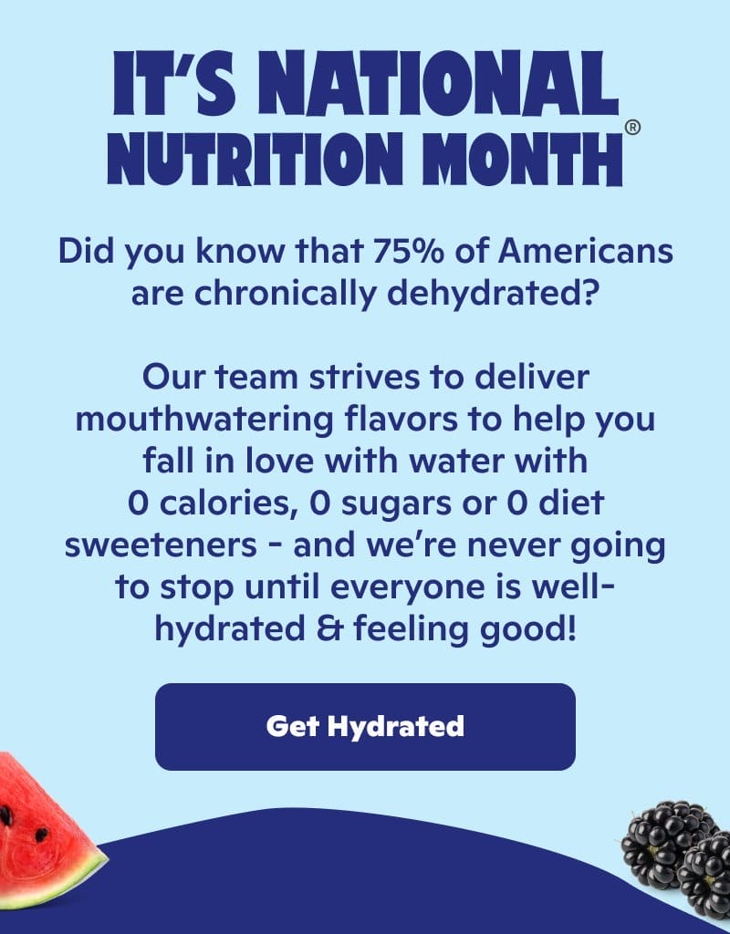 It's National Nutrition Month! Get Hydrated