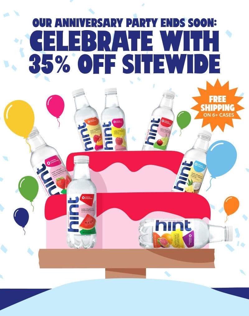 Happy Anniversary to Hint! Celebrate with 35% off sitewide